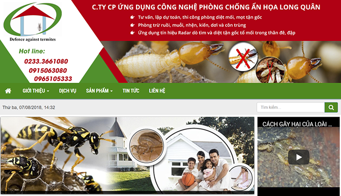 Website chính thức của Công ty Diệt muỗi tại Nghệ An