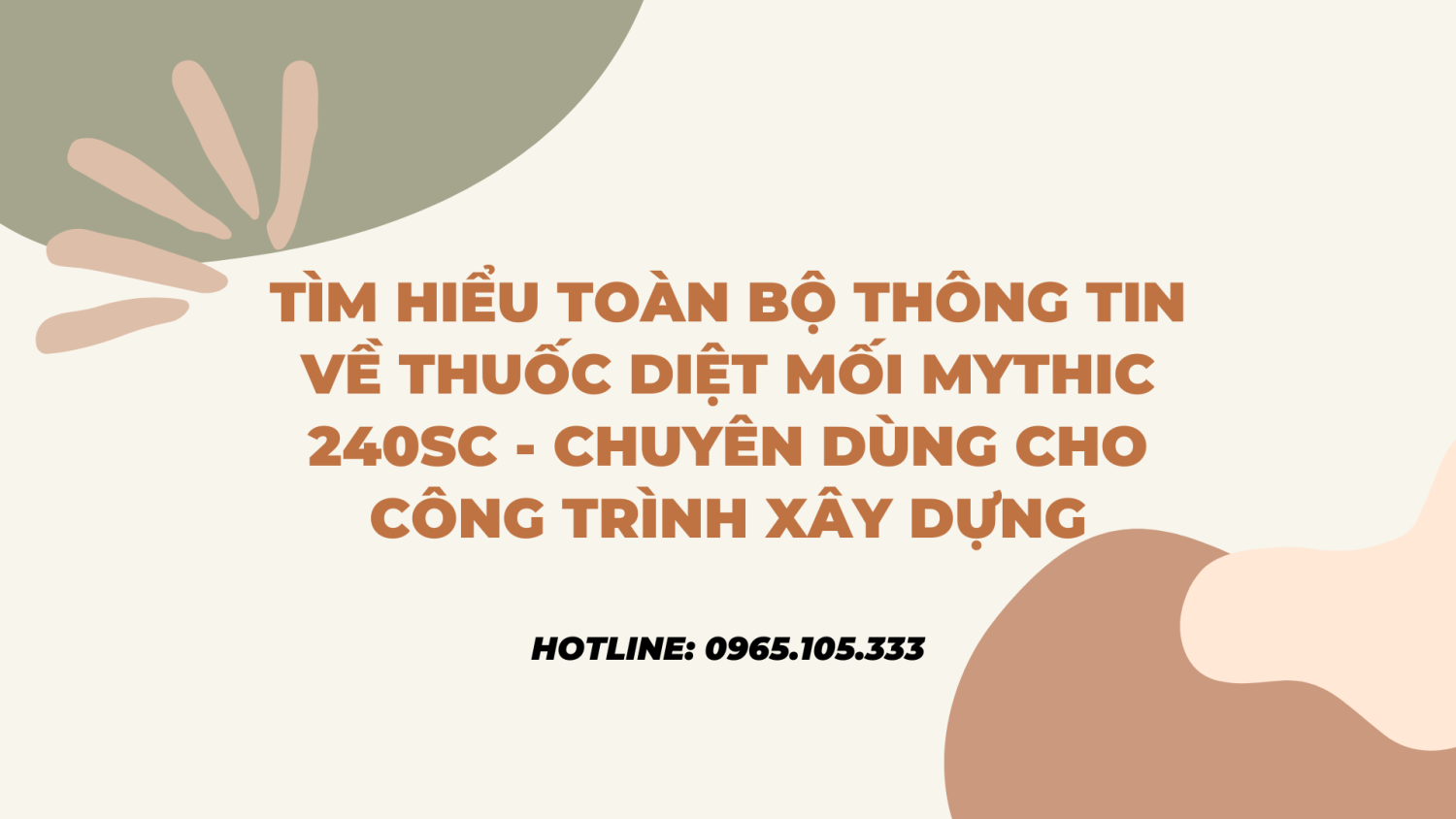 Tìm hiểu toàn bộ thông tin về thuốc diệt mối Mythic 240SC - Chuyên dùng cho công trình xây dựng