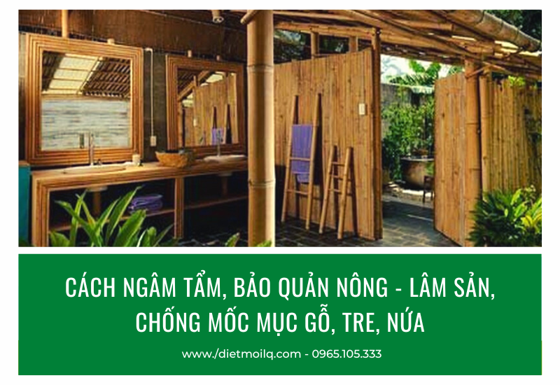 Cách ngâm tẩm, bảo quản nông - lâm sản, chống mốc mục gỗ, tre, nứa