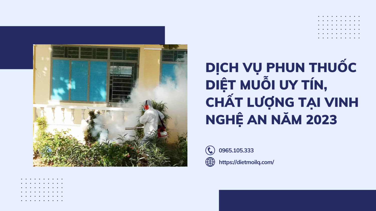 Dịch vụ phun thuốc diệt muỗi uy tín, chất lượng tại Vinh - Nghệ An năm 2023