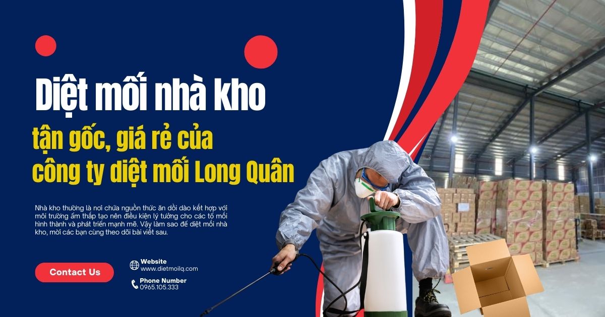 Diệt mối nhà kho tận gốc, giá rẻ của công ty diệt mối Long Quân