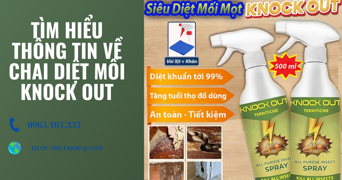 Tìm hiểu thông tin về chai diệt mối knock out