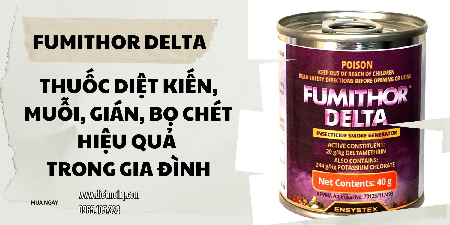 FumiThor Delta - Thuốc diệt kiến, muỗi, gián, bọ chét hiệu quả trong gia đình