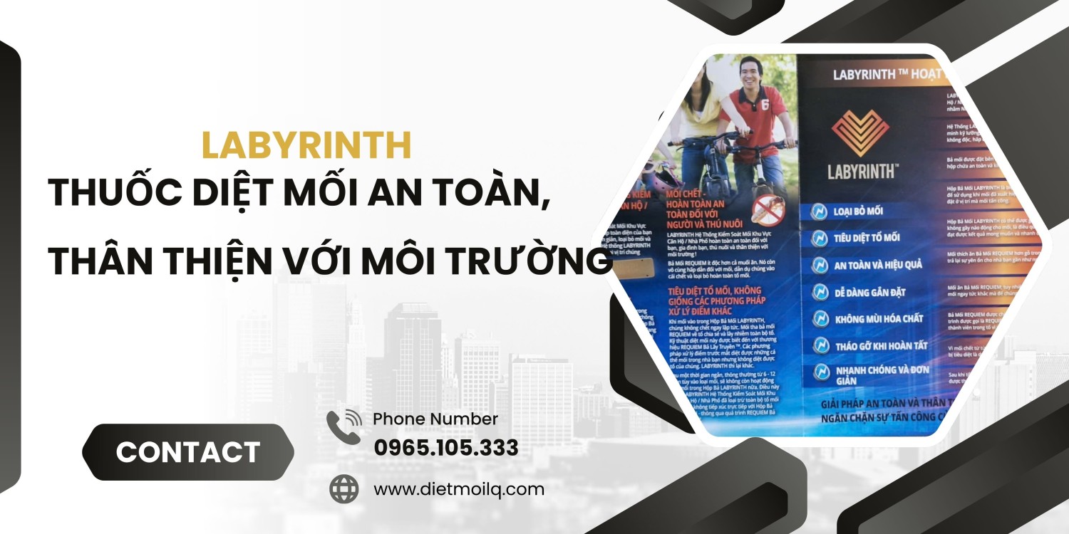 Labyrinth – Thuốc diệt mối an toàn, thân thiện với môi trường