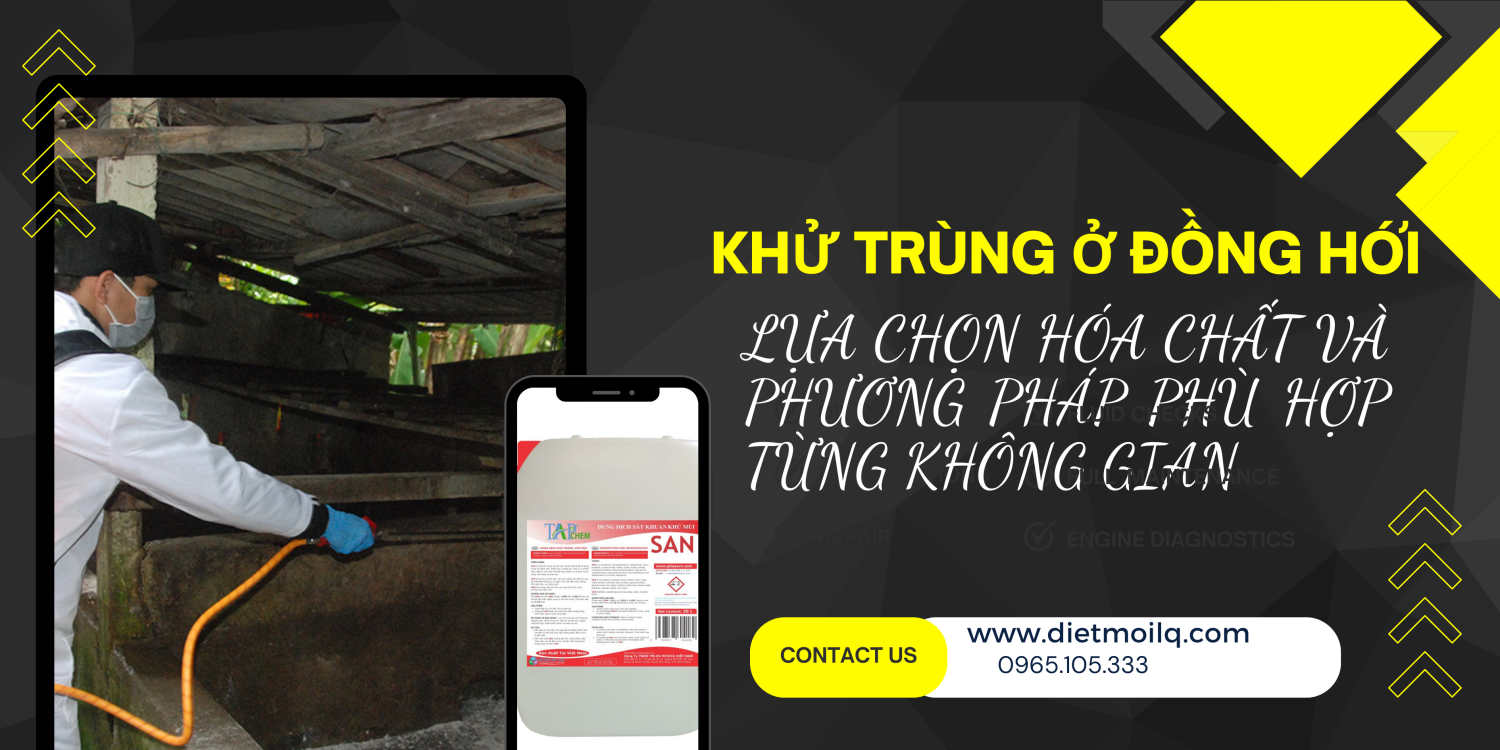 Khử trùng ở Đồng Hới – Lựa chọn hóa chất và phương pháp phù hợp từng không gian