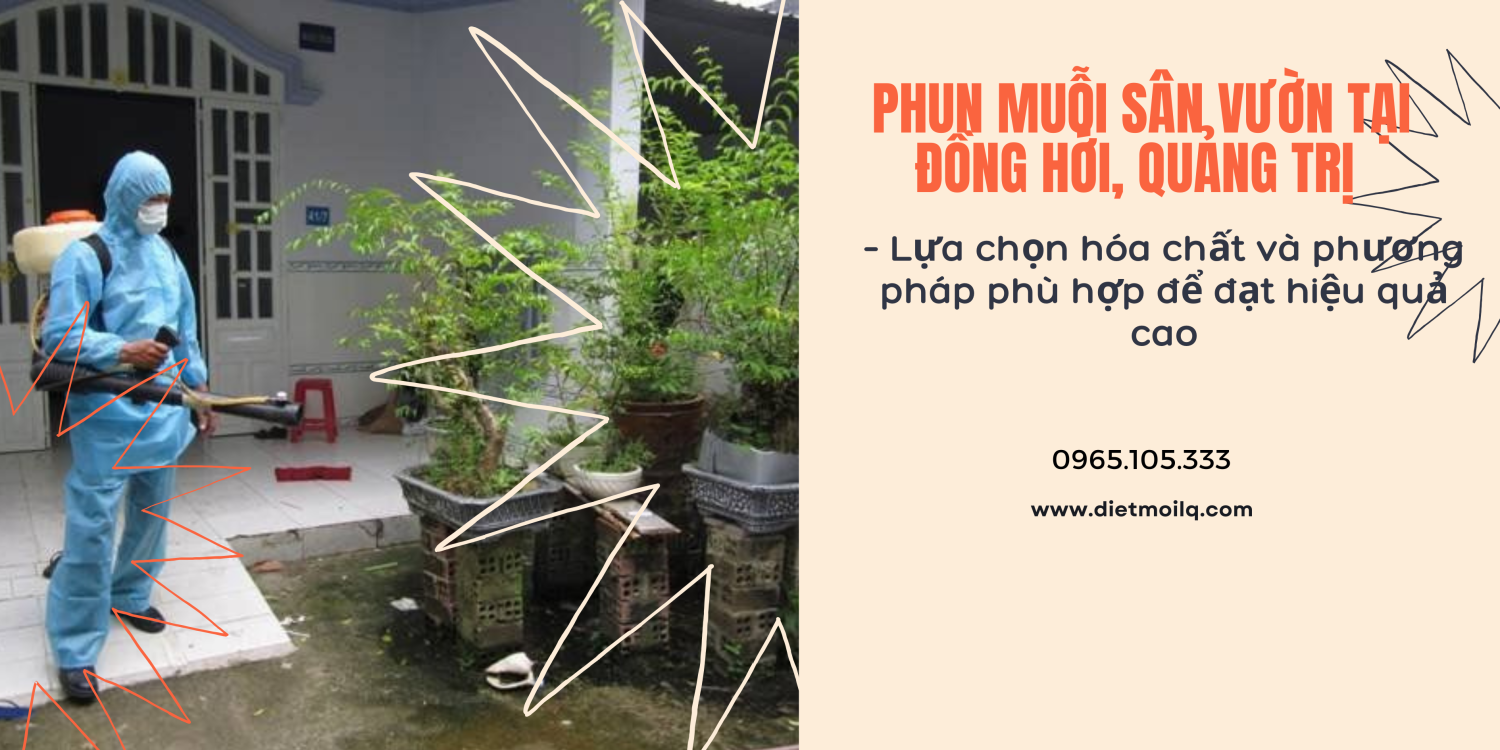 Phun muỗi sân vườn tại Đồng Hới, Quảng Trị – Lựa chọn hóa chất và phương pháp phù hợp để đạt hiệu quả cao