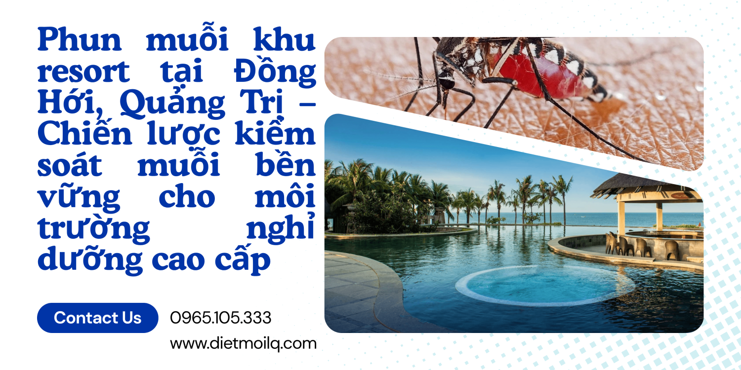 Phun muỗi khu resort tại Đồng Hới, Quảng Trị – Chiến lược kiểm soát muỗi bền vững cho môi trường nghỉ dưỡng cao cấp